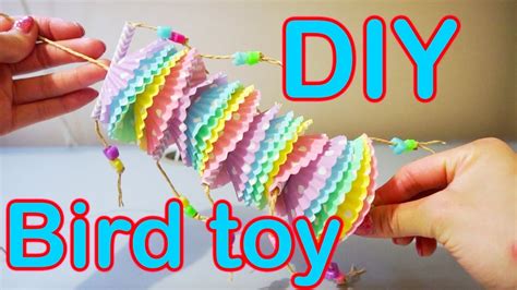 Cute Easy Diy Bird Toy You Can Make At Home Diy Bird Toys Youtube