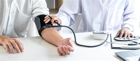Doctor Being Measuring Examination Patient And Checking Blood Pressure