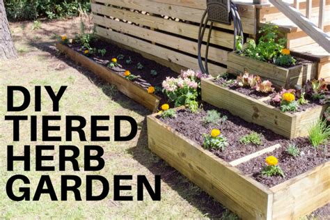 Diy Tiered Herb Garden A Step By Step Tutorial For