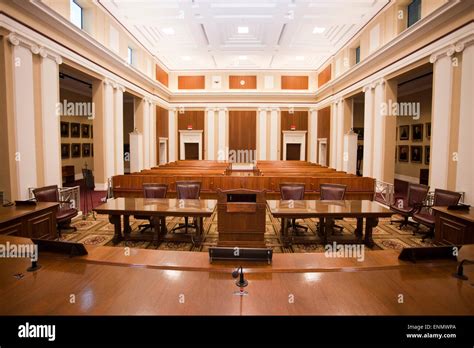 Florida Supreme Court Courtroom Interior Stock Photo Alamy