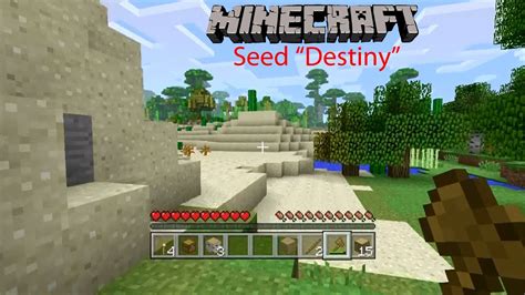 Minecraft Xbox 360 Seeds Destiny Part 1 Youtube