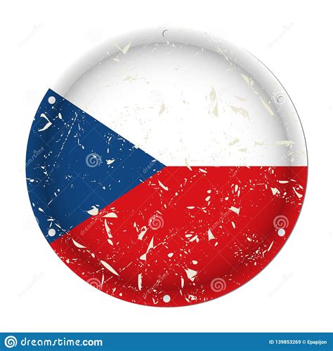 Find the perfect czech republic flag stock illustrations from getty images. Czech Republic - Round Metal Scratched Old Flag Stock ...