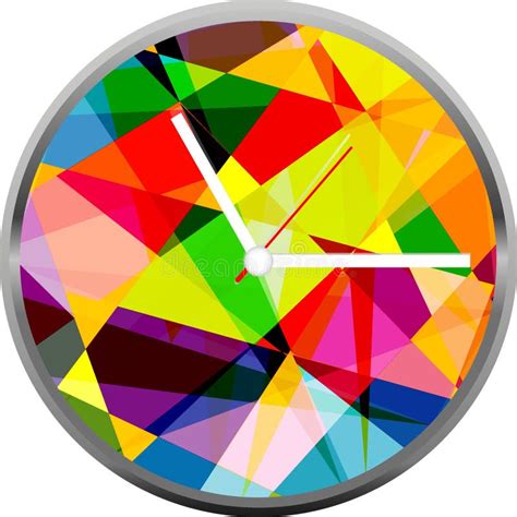 Creative Clock Face Design Stock Vector Illustration Of Interval