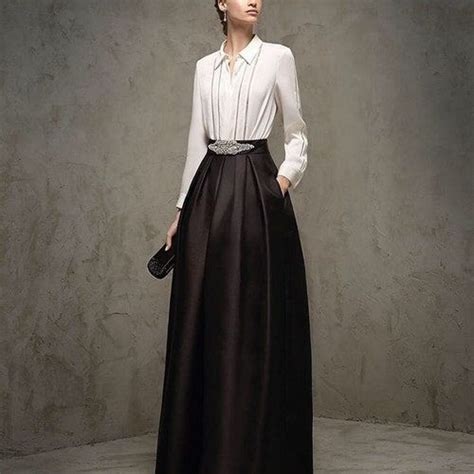 Long Taffeta Skirt For Women Formal Maxi Skirt Bridal Skirt High