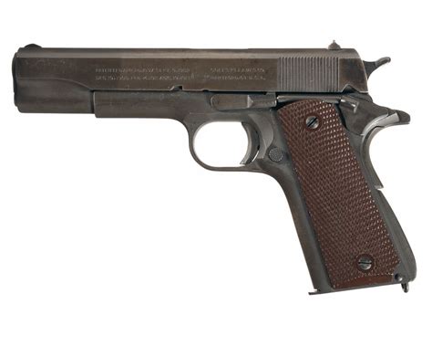 World War Ii Colt Model 1911a1 Us Army Semi Automatic Pistol With
