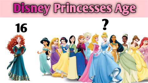 All Disney Princesses Age Youtube