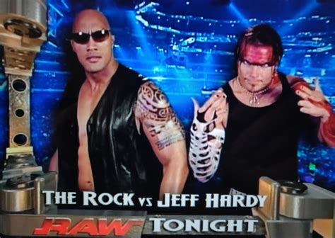 On This Day The Rock Faced Jeff Hardy For The First Time Ever In His