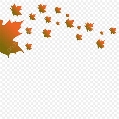 Watercolor Maple Leaves Vector Design Images Falling Maple Leaves