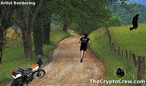 Bigfoot Runs Across Dirt Road ~ The Crypto Crew