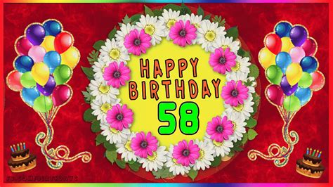 58th Birthday Images  Greetings Cards For Age 58 Years