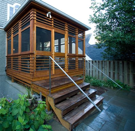 Screen room screened in porch designs pictures patio enclosures. Screen Porch Addition - Contemporary - Porch - DC Metro ...
