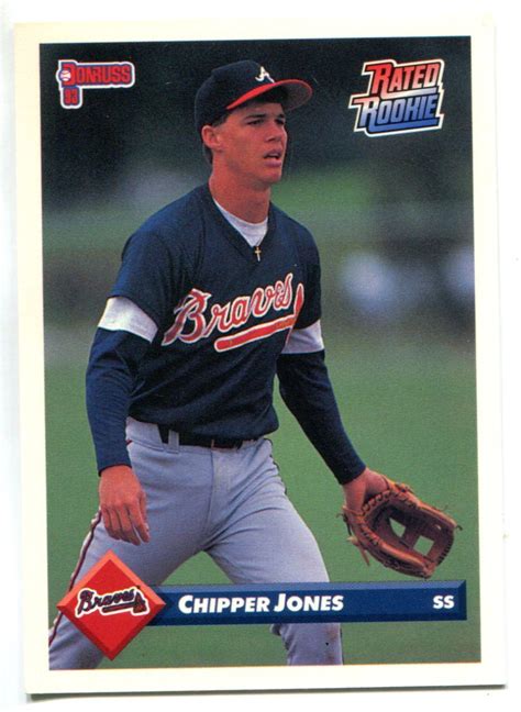 Chipper Jones 1993 Donruss Rated Rookie Card 721