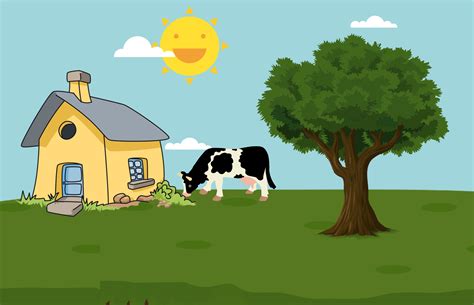 Free Images Farm Cow House Village Grass Green Nature Animal