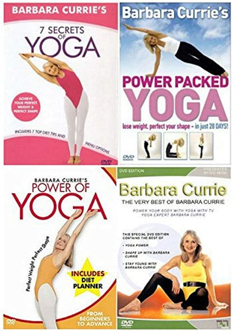 Barbara Currie 4 Yoga Dvd Collection Barbara Currie 7 Secrets Of