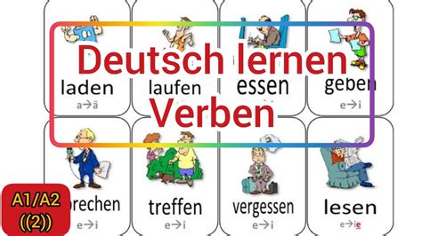 Deutsch Lernen A1 A2 Verben Mit Bildern Youtube