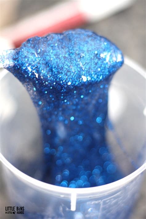 How To Make Clear Glue Glitter Slime For Cool Kids Science Activity