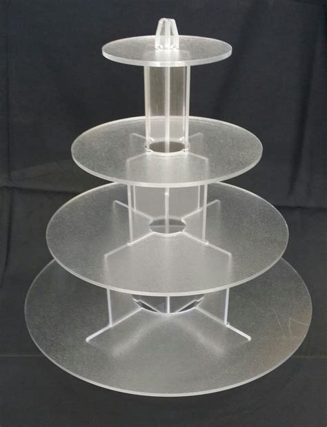 4 Tier Round Acrylic Cupcake Stand Giuffras Party Rentals