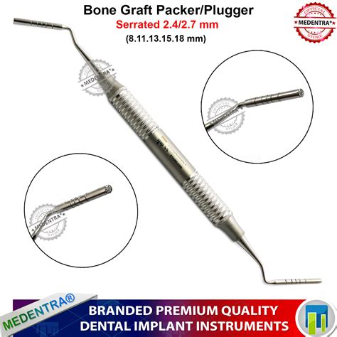 Pcs Dental Bone Graft Packer Set Implant Grafting Pluggers Compactors