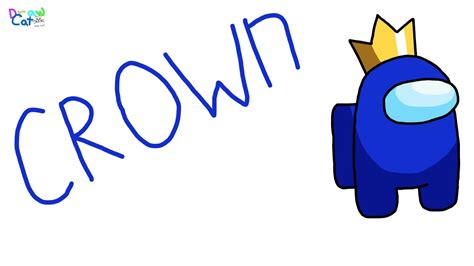 How To Draw Among Us Crown Youtube