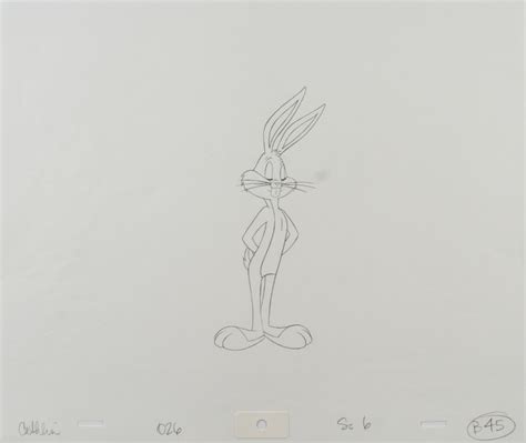 Warner Bros Looney Tunes Bugs Bunny 11x12 Original Production