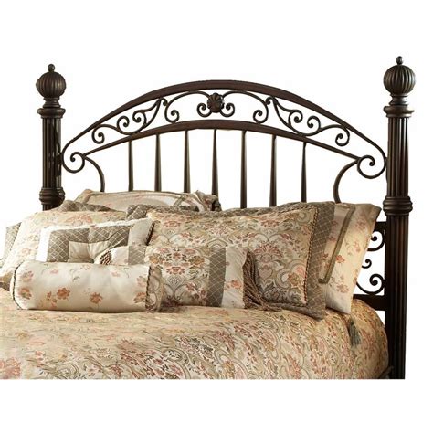 Hillsdale Chesapeake Metal Low Profile Queen Bed In Antique Black Gold