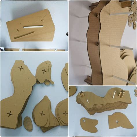 Sliced Woman Torso Cardboard Sculpture Diy Papercraft 3d Etsy Paper
