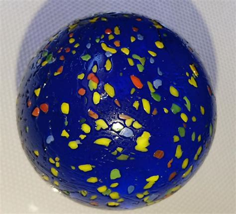 Large speckled Marbles , blue, golden, clear - Marble I.D.'s - Marble 