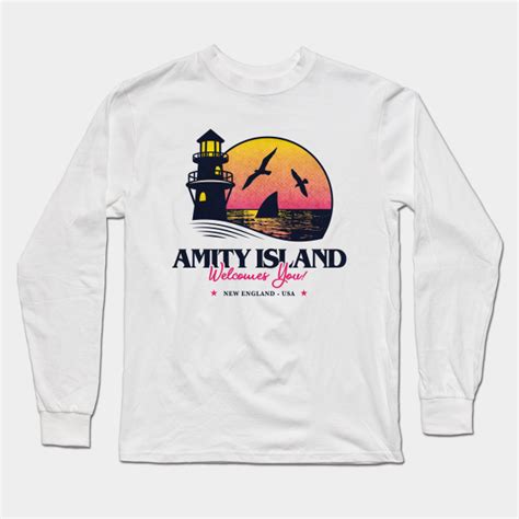 Amity Island Jaws Long Sleeve T Shirt Teepublic