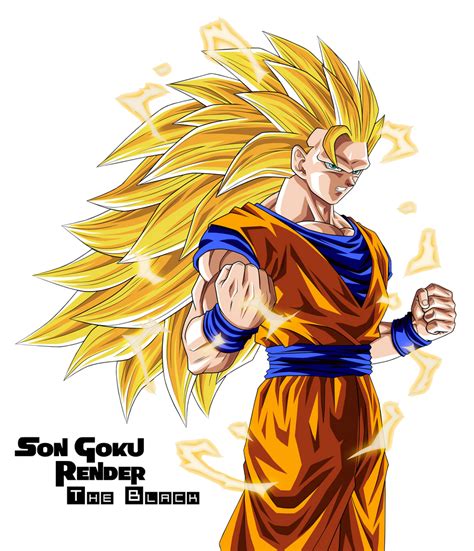 Dragon Ball Son Goku Ssj3 Render The Black By Onebill On Deviantart