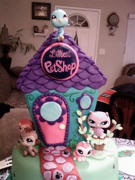 The Littlest Petshop Cake Lps Cakes Little Girl Cakes Pet Shop