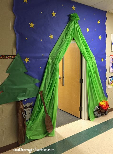 Camping Theme Classroom Door Decorations Ideas