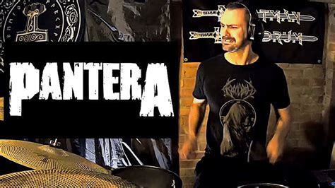domination pantera drum cover youtube