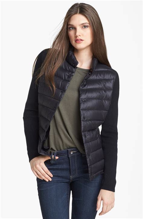 568a1 multi bag knit down jacket. Calvin Klein Knit Sleeve Down Jacket | Nordstrom