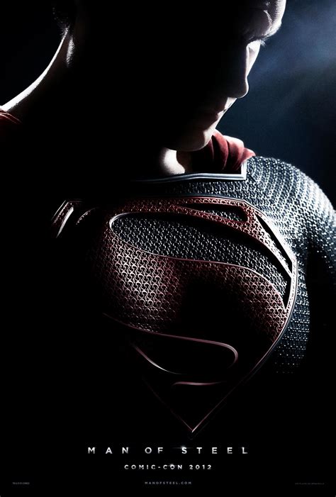 First Teaser Poster For Zack Snyders Man Of Steel Featuring Henry Cavill