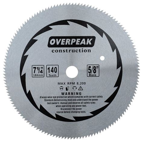 Overpeak 7 14 Inch Circular Saw Blade 140 Tooth Plywood Cutting Fine