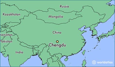 Where Is Chengdu China Chengdu Sichuan Map