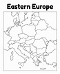 Europe Map Outline Printable | Printablee