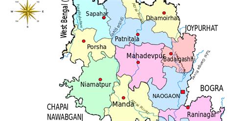 naogaon district map of naogaon district