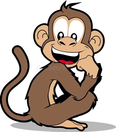 Happy Monkey Stock Vector Illustration Of Monkey Isolated 55304494