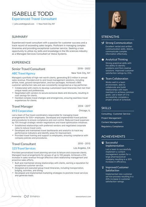 5 Travel Consultant Resume Examples And Guide For 2023