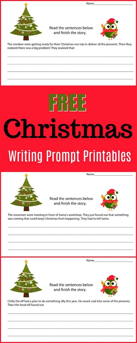 Holiday Writing Prompt Printable Pack 80 Pages Of Free Printables