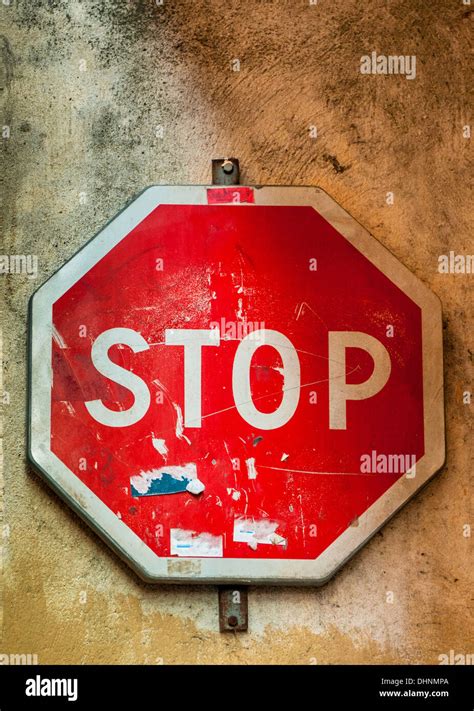 Grunge Stop Sign Stock Photo Alamy