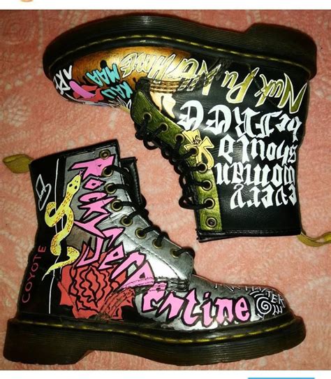 Custom Painted Doc Martens Dr Martens Personalised One Of A Etsy Uk