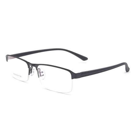 reven jate men s semi rim square alloy eyeglasses p9165 eyeglass frames for men titanium