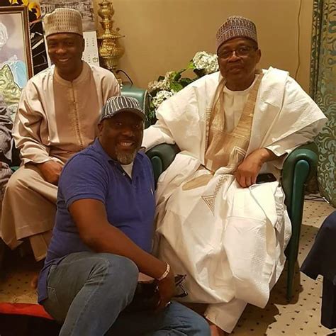 Saraki And Dino Melaye Visit Ibrahim Babangida In Minnapose With Him