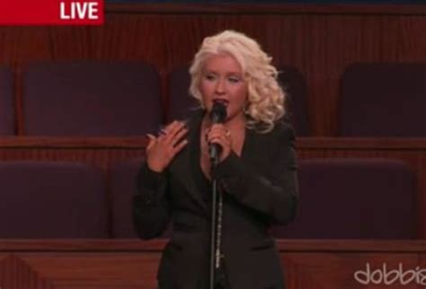 Christina Aguilera Performed “at Last” At Etta James Funeral Video