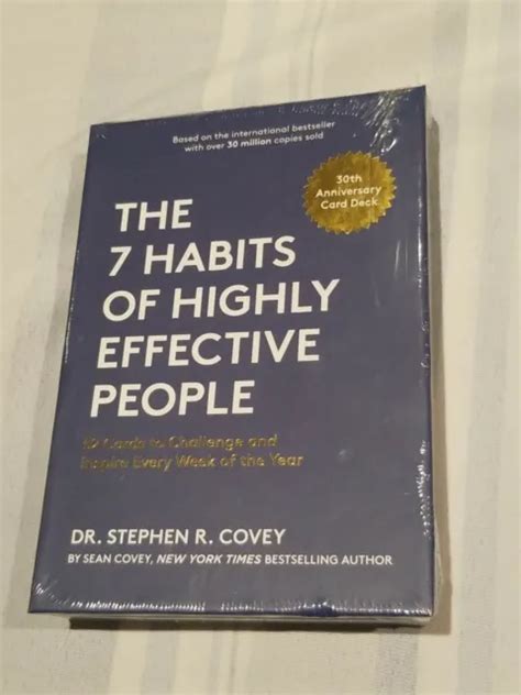 NEW THE 7 Habits of Highly Effective People Motivational Cards, Stephen ...