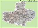 Province of Avellino map - Ontheworldmap.com