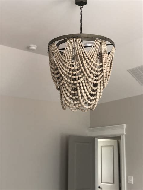 Beautiful Wooden Beaded Chandelier Found On Houzz Com Perfect For A