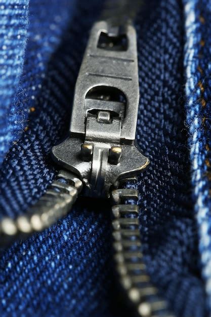 Premium Photo Zipper On Clothes Close Up